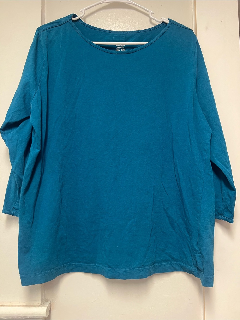 Columbia Women's Teal Long-Sleeve Scoop Neck Tee